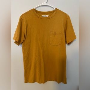 made in the US freenote cloth 9 ounce pocket t-shirt tobacco